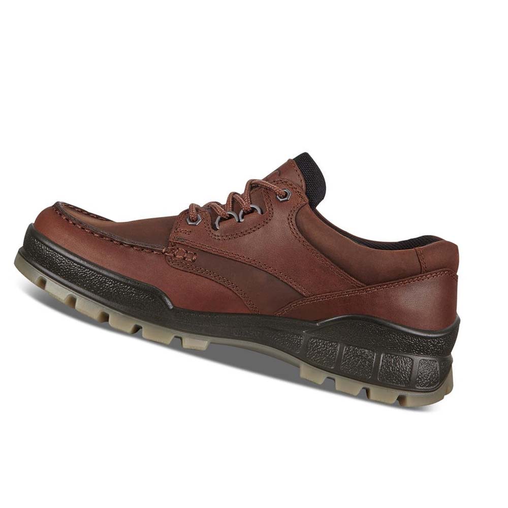 Men's Ecco Track 25 Low Hiking & Trail Burgundy | Canada 572DFM